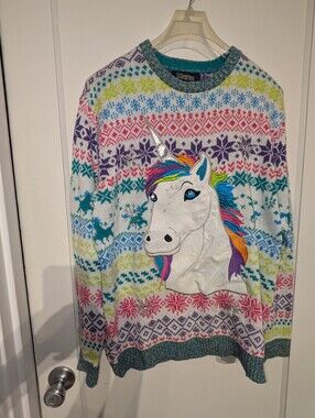 Unicorn Rainbow Sweater! Size Small